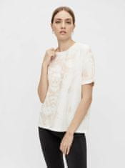 Pieces Ružovo-biele batikované tričko Pieces Panni L