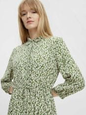 Pieces Zelené kvetované košeľové maxišaty Pieces Lua XL