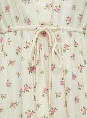 Pieces Krémové kvetované košeľové šaty Pieces Thea M