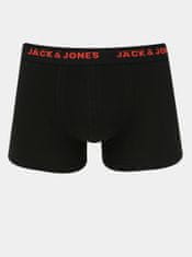 Jack&Jones Sada siedmich čiernych boxeriek Jack & Jones Basic XXL