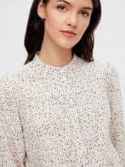 Pieces Ružovo-biela kvetovaná košeľa Pieces Lindsey XS
