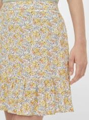 Pieces Žltá kvetovaná sukňa Pieces Miko XL