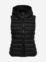 ONLY Čierna prešívaná vesta s kapucou ONLY New Tahoe XL