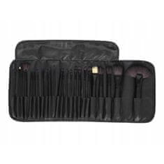 MG Makeup Brushes kozmetické štetce 24ks, čierne