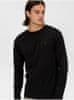 Čierne pánske tričko Tommy Hilfiger Stretch Slim Fit Long Sleeve Tee M