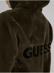 Guess Zelená dámska obojstranná bunda z umelého kožúšku Guess L