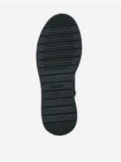 Geox Čierne dámske vzorované členkové kožené topánky Geox Phaolae 36
