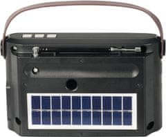 Trevi RA 7F25 BT, přenosné, solární panel 100mA, čierna