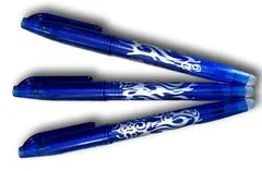 CoolCeny Gumovateľné pero - 3 ks - Modrá