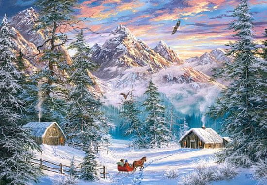 Castorland Puzzle Vianočné hory 1000 dielikov