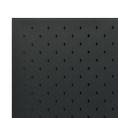 Vidaxl 3-panelový paraván čierna 120x180 cm oceľ