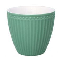 Green Gate porcelánový latte hrnček Alice Dusty Green 350 ml