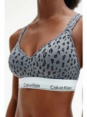 Calvin Klein Calvin Klein sivá podprsenka Lift Bralette s leopardím vzorom XS