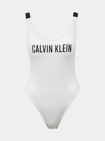 Calvin Klein Calvin Klein biele jednodielne plavky
