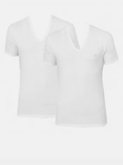 Calvin Klein Sada dvou bílých pánských triček s véčkovým výstřihem Calvin Klein Jeans M