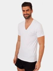 Calvin Klein Sada dvou bílých pánských triček s véčkovým výstřihem Calvin Klein Jeans M