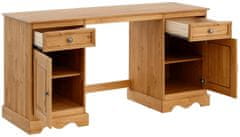 Danish Style Pracovný stôl Melissa, 160 cm, borovica