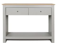 Danish Style Konzolový stôl Emar, 97 cm, sivá/dub