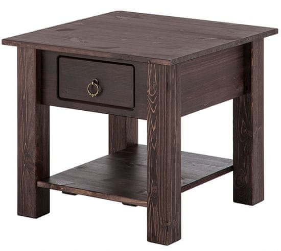Danish Style Odkladací stolík Inge, 50 cm, hnedá