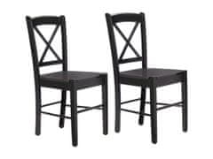 Danish Style Jedálenská stolička Treno (Súprava 2 ks), čierna