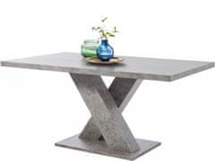 Danish Style Jedálenský stôl Anto, 160 cm, pohľadový betón