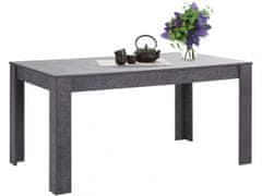 Danish Style Jedálenský stôl Lora I., 160 cm, pohľadový betón