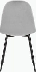 Danish Style Jedálenská stolička Ines (SET 4 ks), šedá