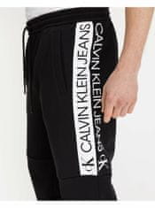Calvin Klein Čierne pánske tepláky Calvin Klein Jeans Mirror Logo L
