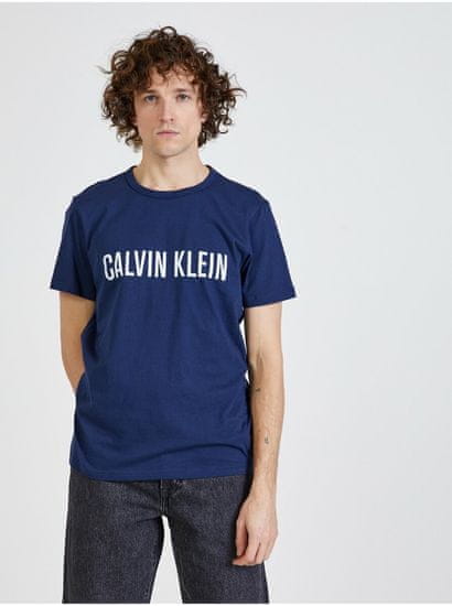 Calvin Klein Tmavomodré pánske tričko Calvin Klein Jeans
