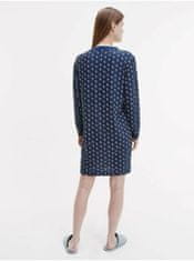 Calvin Klein Tmavomodrá dámska vzorovaná nočná košeľa Calvin Klein XS