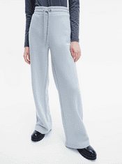 Calvin Klein Svetlomodré dámske voľné tepláky Calvin Klein Micro Flock Jog Pants M