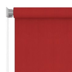 Vidaxl Vonkajšia zatemňovacia roleta 160x230 cm červená HDPE