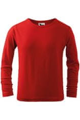 Malfini Detské tričko s dlhým rukávom, červená, 134cm / 8rokov