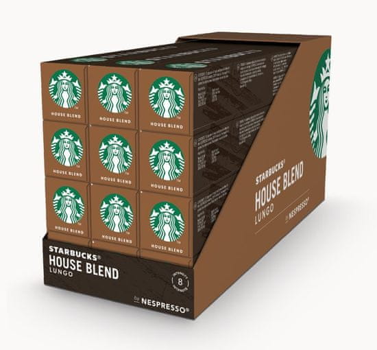 Starbucks by Nespresso House Blend - kávové kapsuly - 12x10 kapsúl v balení