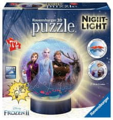 Ravensburger Svietiace puzzleball Ľadové kráľovstvo 2, 72 dielikov