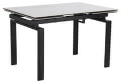 Design Scandinavia Jedálenský stôl Hudde, 120-200 cm, biela