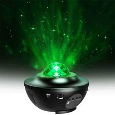 Netscroll Reproduktor a projektor hviezd s priloženým diaľkovým ovládačom, hviezdny projektor je projekčná lampička, ktorá prinesie hviezdy alebo oceán do vášho domova,10 rôznych farieb,USB nabíjanie, GalaxySky