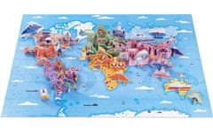 Janod Vzdelávacie puzzle Zaujímavosti sveta 350 dielikov