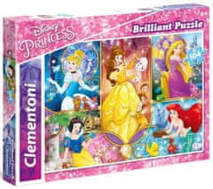 Clementoni Brilliant puzzle Disney princezné: Rozprávkové svety 104 dielikov