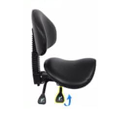 Timeless Tools Otočná stolička s operadlom a tvarovaným sedadlom, 2 rôzne farby, čierna