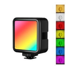 RGB LED lampa na fotoaparát, čierna