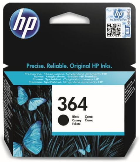 HP 364 čierna - originálna náplň (CB316EE)