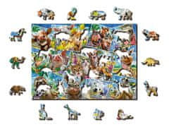 Wooden city Drevené puzzle Zvieracia pohľadnica 2v1, 200 dielikov EKO