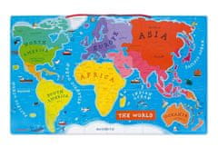 Janod Magnetická Mapa sveta v angličtine