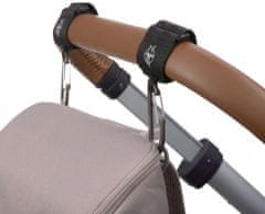 Lässig Casual Stroller Hooks with Carabiner black