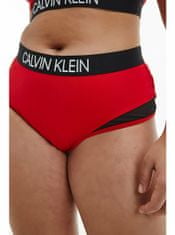Calvin Klein Červený spodný diel plaviek High Waist Bikini Calvin Klein Underwear XS