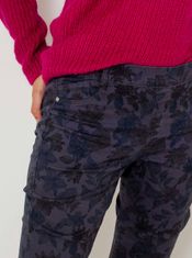 Camaïeu Tmavomodré vzorované slim fit nohavice CAMAIEU XS
