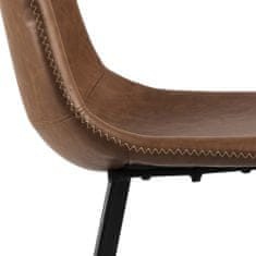 Design Scandinavia Barová stolička Oregon (SET 2 ks), hnedá
