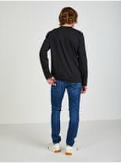 Calvin Klein Čierne pánske tričko s dlhým rukávom Calvin Klein Jeans S