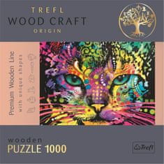 Trefl Wood Craft Origin Puzzle Color Cat 1000 dielikov